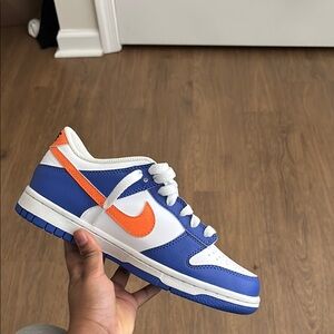 Nike Kids Blue and Orange Sneakers